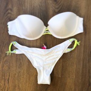 Sexy VS Swim Bandeau Bikini Low Rise Itsy Bottom